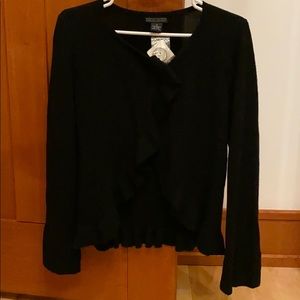 Lauren Hansen cashmere ruffle cardigan
